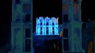 Thumbnail: Ephesus Night Museum Light Show is UNREAL! 🏛️✨ #shorts #ephesus #turkey