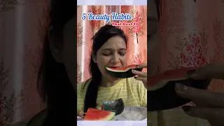 Thumbnail: ✨ 5 Beauty Habits That Cost ₹0 ✨ 🌸  #shorts #ytshorts #skincare #selfcare