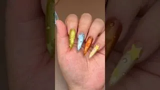 Thumbnail: Y2K Jelly Water Drop Star Cat-eye Nails