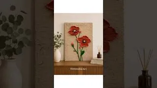 Thumbnail: 3D Poppy Flower Using Handmade Clay