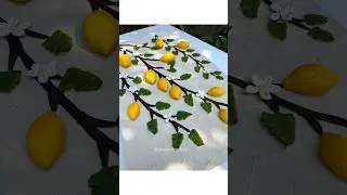 Thumbnail: Handmade Lemon Relief Painting 🍋#lemonart