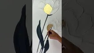 Thumbnail: Textured Tulip Wall Art Painting