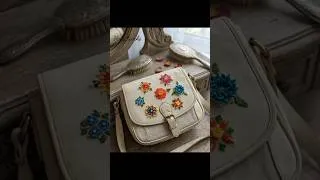 Thumbnail: #Easy flower designs for saree, kurthi and bag#handembroidery #flower embroidery #shorts