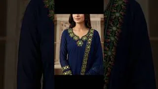 Thumbnail: #viral mirror work handembroidery design#easy circle mirror work for kurthi,sleeves & dupatta#shorts