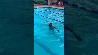 Thumbnail: #diving #swimming #pool  # learning diving and treading water in deep end first time #swimminglover