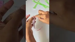 Thumbnail: DIY Bracelet using paper 🌸🌿 #diyjewelry #mitsuri
