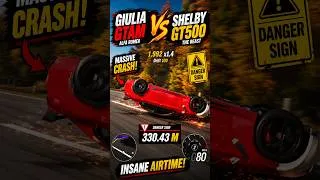 Thumbnail: Alfa Romeo Giulia GTAm vs Shelby GT500 🔥🏁 #Shorts #Viral #ForzaHorizon6