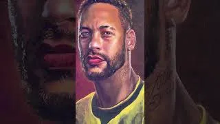 Thumbnail: Neymar oil painting #artshorts #brasil #brazilianfootball #fifaworldcup