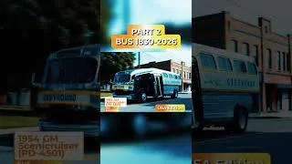 Thumbnail: 195 Years of American Bus Evolution 🚌 1830s → 2026 #BusEvolution #AmericanBuses