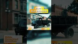 Thumbnail: 195 Years of USA Buses! 🚌 From Horses to Electric ⚡#Evolution