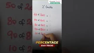 Thumbnail: 🔥 PERCENTAGE EASY TRICKS  SOLVE IN SECONDS! ⚡AISWARYA