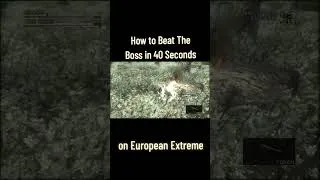 Thumbnail: How to Beat The Boss in 40 Seconds on European Extreme #mgs3 #metalgearsolid3snakeeater #mgs3 #mgs