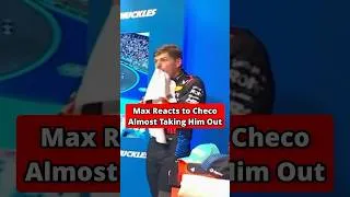 Thumbnail: Max Verstappen Reacts to Checo's Close Call! #maxverstappen #formula1