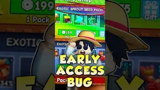 Thumbnail: I GOT EARLY ACCESS TO GROW A GARDEN UPDATE! 🤯 #shorts #roblox