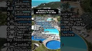 Thumbnail: Quais os melhores resorts all inclusive do Brasil em 2026? #viagem #resort #ferias
