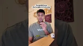 Thumbnail: I built the internship app CS students actually need. #internship #computerscience #faang