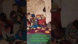 Thumbnail: The Hadar twins, 5,000 years ago, and traditional cooking #food #love #cavelife #recipe #afghan