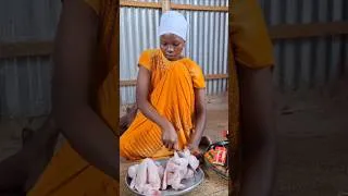Thumbnail: African Village Mom Prepares Chicken for Grilling #africanvillagelife #villagecooking #shorts
