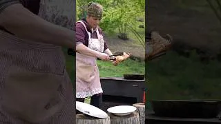Thumbnail: 🍗 Crispy Pan-Fried Chicken & Potatoes! 🤤 #shorts