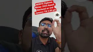 Thumbnail: MSBTE Diploma Result Will be Declared Today on 2.00 pm💥 Vineet Tutorials Vineet Sir #msbteResult2025