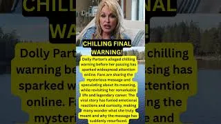 Thumbnail: Dolly Parton’s CHILLING Warning Goes Viral! 😱 #shorts