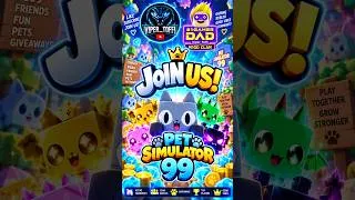 Thumbnail: We need YOU for our Clan! 💎 #robloxshorts #petsimulator99 #gaming