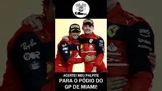 Thumbnail: ACERTEI MEU PALPITE para o PÓDIO do GP de MIAMI 2022 da F1! #shorts #formula1