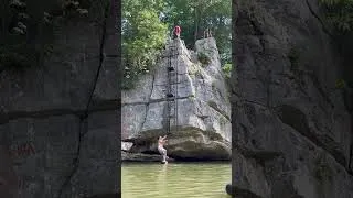 Thumbnail: Man Loses Balance and Tumbles Off Cliff Into River