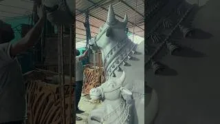 Thumbnail: 🚩 Making Nandi from Clay | Amazing Clay Sculpture Process | Lord Shiva Art #shorts #viral #trending