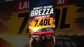 Thumbnail: ‼️Biggest Update 😱 Brezza Facelift launched ₹7.40L #shorts #trending