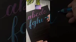 Thumbnail: How to Connect Brush Calligraphy Letters | fghijk tutorial| #shorts #youtubeshorts #calligraphy