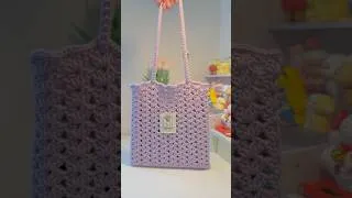 Thumbnail: Simple Crochet Bag💜 #crochet #crochetbag #crochettutorial #simplecrochetpattern