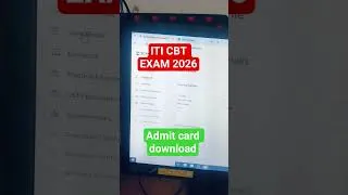 Thumbnail: iti CBT exam hall ticket download iti cbt exam admit card download 2026
