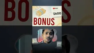 Thumbnail: Youtube US$600 Bonus 💸🔥| ऐसे Claim करें ✅ #youtubebonus