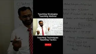 Thumbnail: Teaching Strategies || Teaching Method || Teaching Techniques || Teaching Tactics #shorts