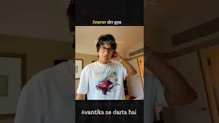 Thumbnail: Sourav Darta hai Avantika Se 🤪 #souravjoshivlogs #avntika #shorts #shortvideo #short #shortsfeed