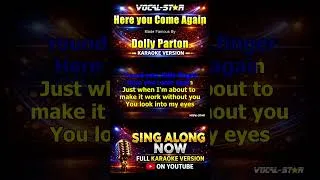 Thumbnail: Here you Come Again - Dolly Parton KARAOKE #backingtrack #karaoke #dollypartonkaraoke