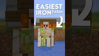 Thumbnail: Minecraft: EASY IRON FARM TUTOTIAL! 26.1 | #Shorts