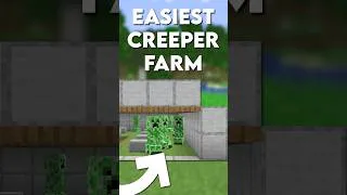 Thumbnail: Minecraft Easiest CREEPER Farm Tutorial - 550+ Gunpowder Per Hour