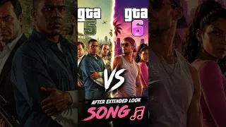 Thumbnail: GTA 5 VS GTA 6  -  AFTER EXTENDED LOOK SONG #gta5 #gta #gta6extendedlook #gta6hindi #song