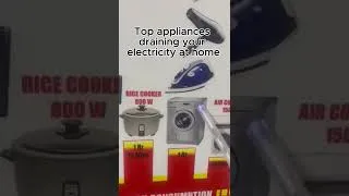 Thumbnail: 5 Home Appliances Secretly Increasing Your Electricity Bill | Save Money Now! #saveenergy  #ghana