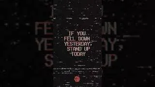 Thumbnail: If you fell down yesterday, stand up today #Shorts #Vooligans #Quote