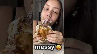 Thumbnail: CLEAN vs MESSY mukbangers 😤 #mukbang #food #eating #shorts