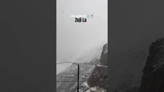 Thumbnail: Zoji La pass live snowfall snow ❄️ ⛄️ #travel #zojilapass #snowfall #shorts #kashmir