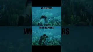 Thumbnail: Do you swim faster with Flippers in GTA V? #shorts