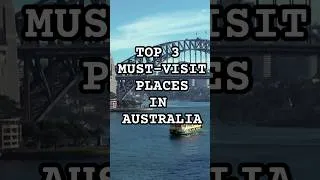 Thumbnail: Top 3 Must Visit Places in Australia! #travelguide #australiatravel #vuex