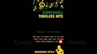 Thumbnail: Family by Popcaan (Karaoke/Instrumental)| Vybez & Chunes #dancehall #jadakingdom #shorts  #music