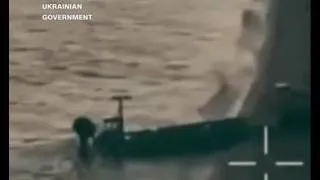 Thumbnail: Ukraine releases video of amphibious attack drone