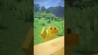 Thumbnail: A Very NORMAL Duck in Minecraft #shorts