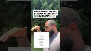 Thumbnail: How I'd invest my first $1,000 IN THE MARKET AS A BEGINNER